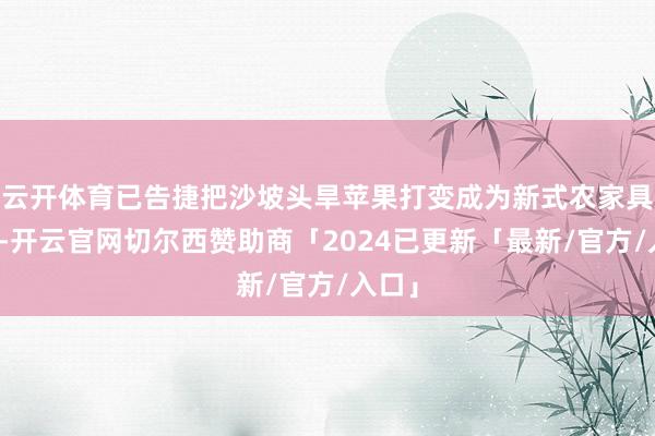 云开体育已告捷把沙坡头旱苹果打变成为新式农家具品牌-开云官网切尔西赞助商「2024已更新「最新/官方/入口」